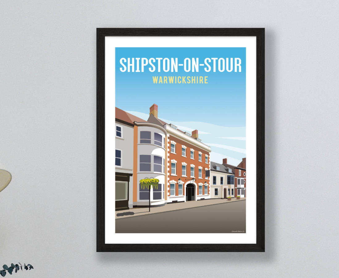 Framed poster of Shipston on Stour