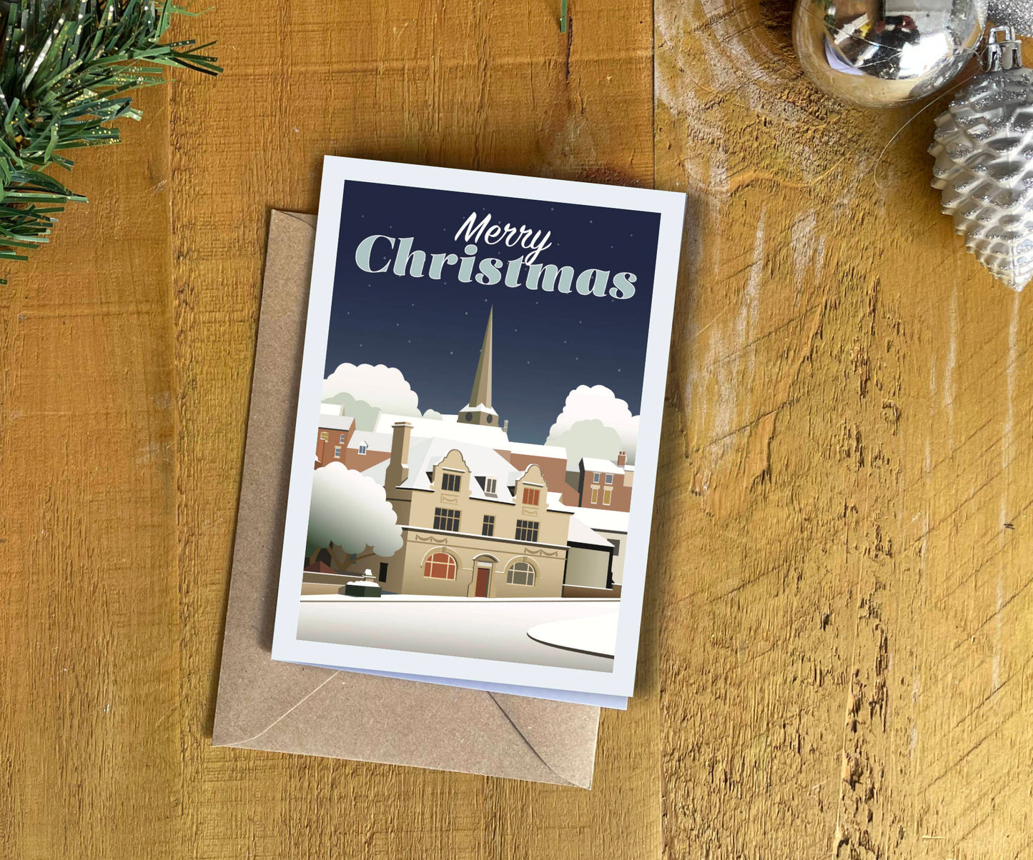 Stroud Town Christmas Card winter greetings