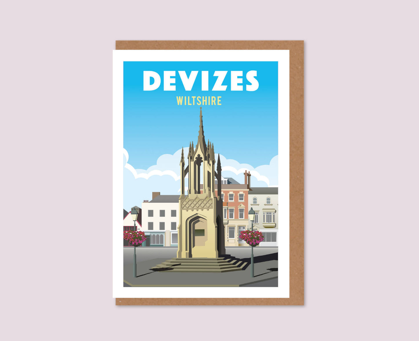 Devizes Greeting Card Vintage Style