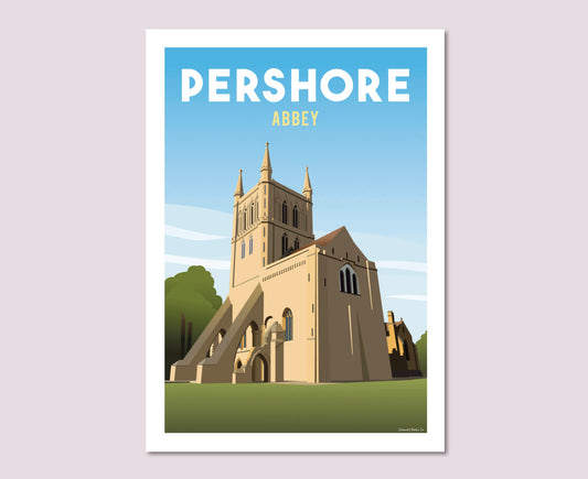 Pershore Abbey Poster Design