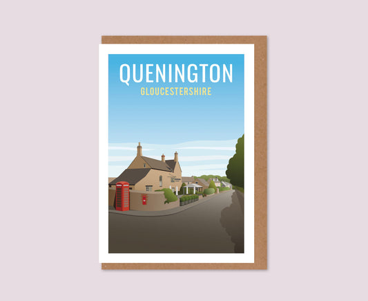 Quenington Greeting Card design