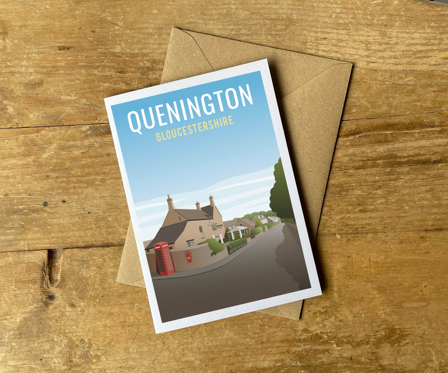 Quenington Greeting Card with envelope