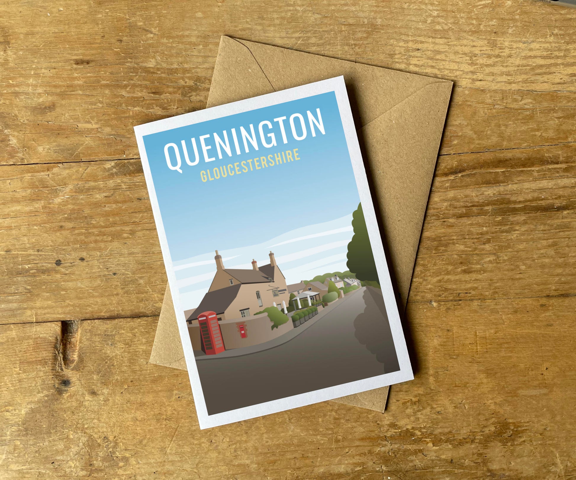 Quenington Greeting Card with envelope