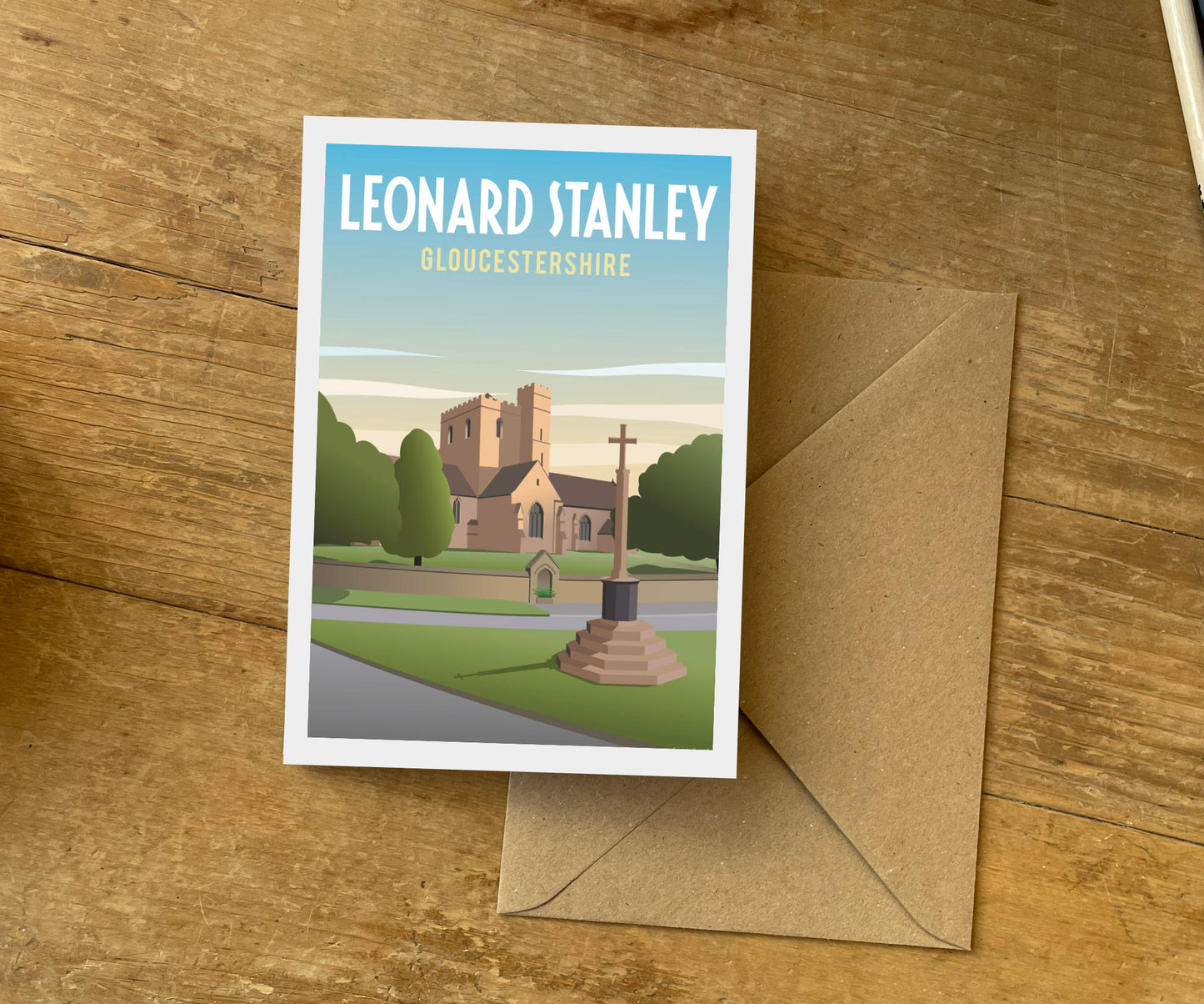 Leonard Stanley Greeting Card with envelope
