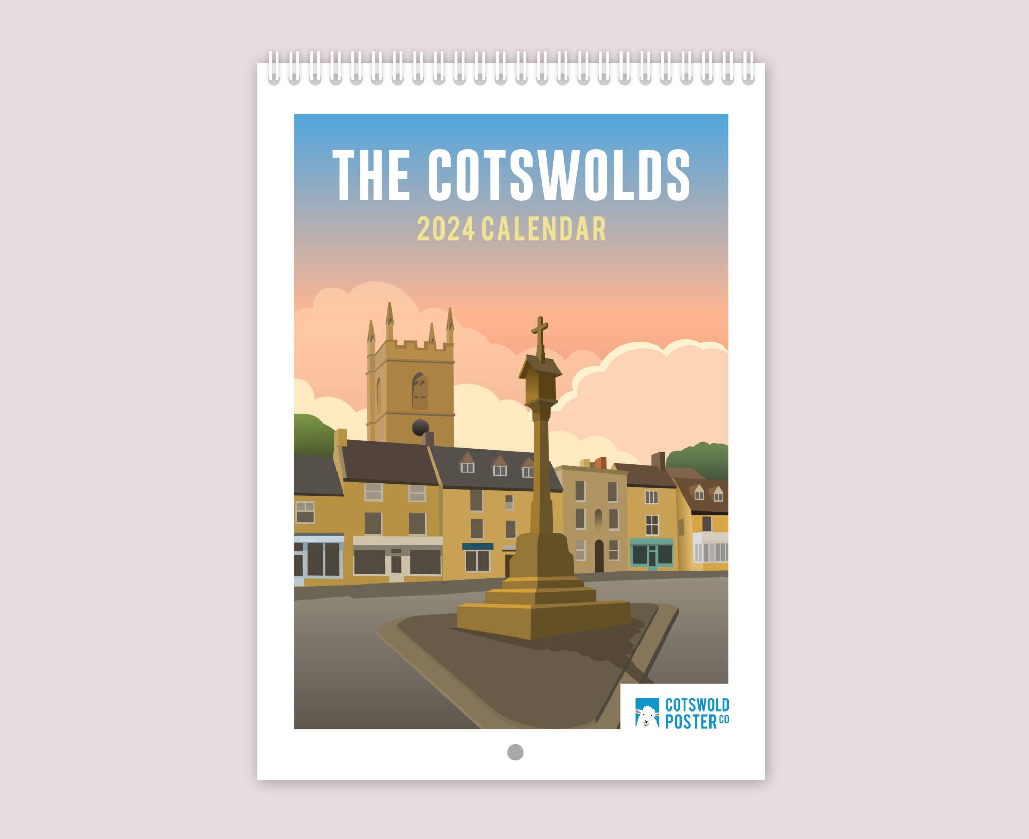 The Cotswolds 2024 Calendar Travel Poster Art Prints Vintage Style