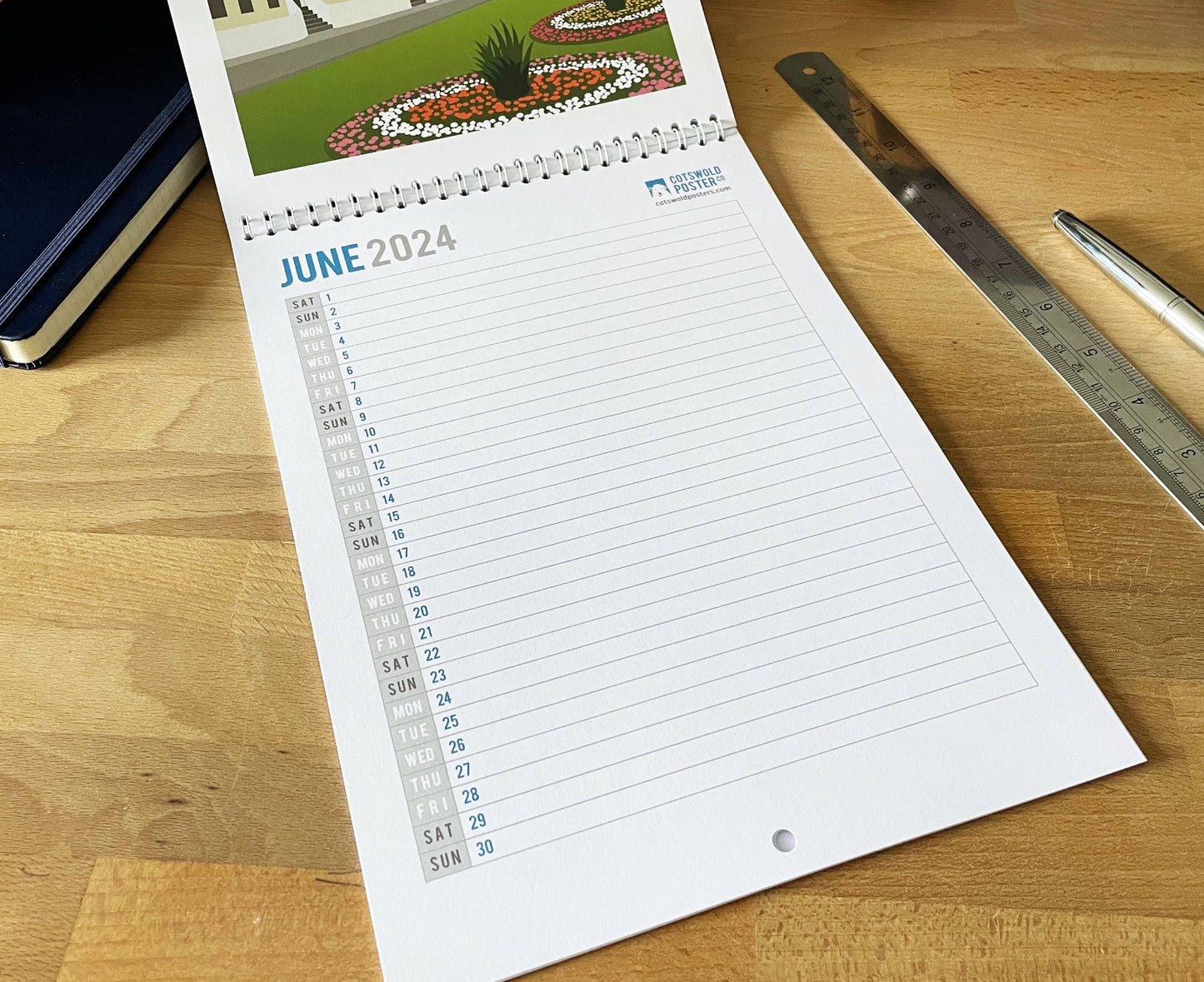 The Cotswolds 2024 Calendar June dates