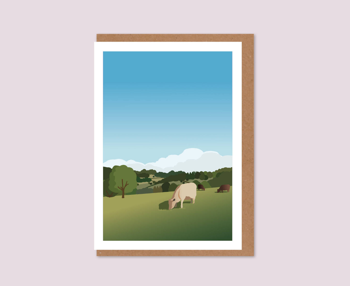 Minchinhampton Common Text-Free Greeting Card