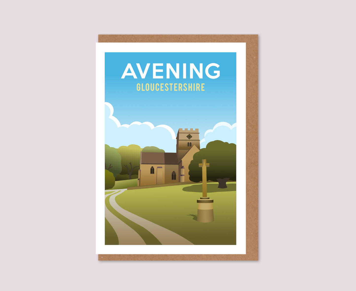 Avening Greeting Card design