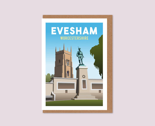 Evesham Abbey Greeting Card