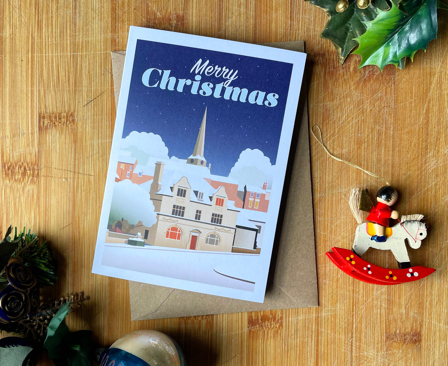 Stroud Town Christmas Card Decorations