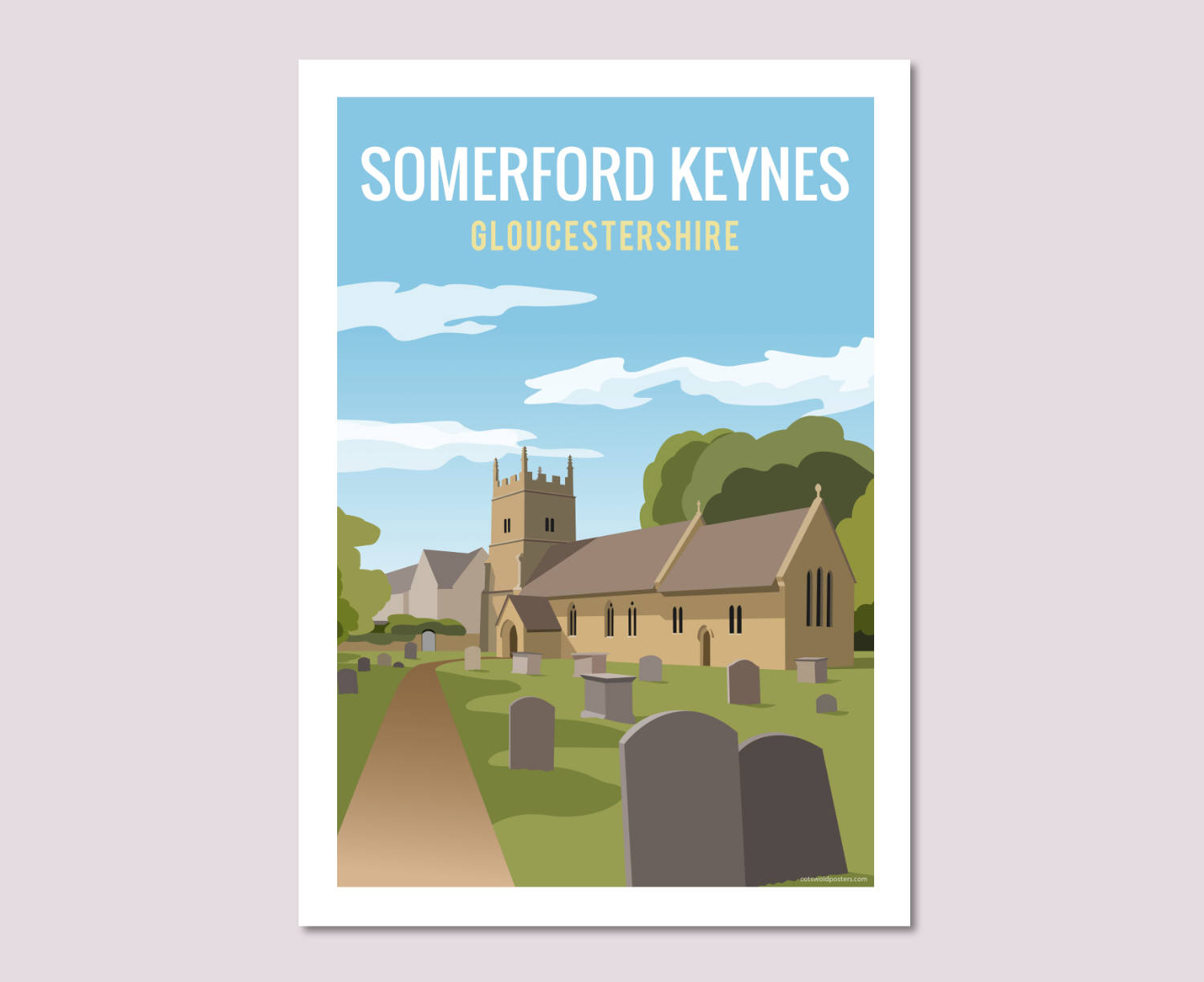 Somerford Keynes Poster Print