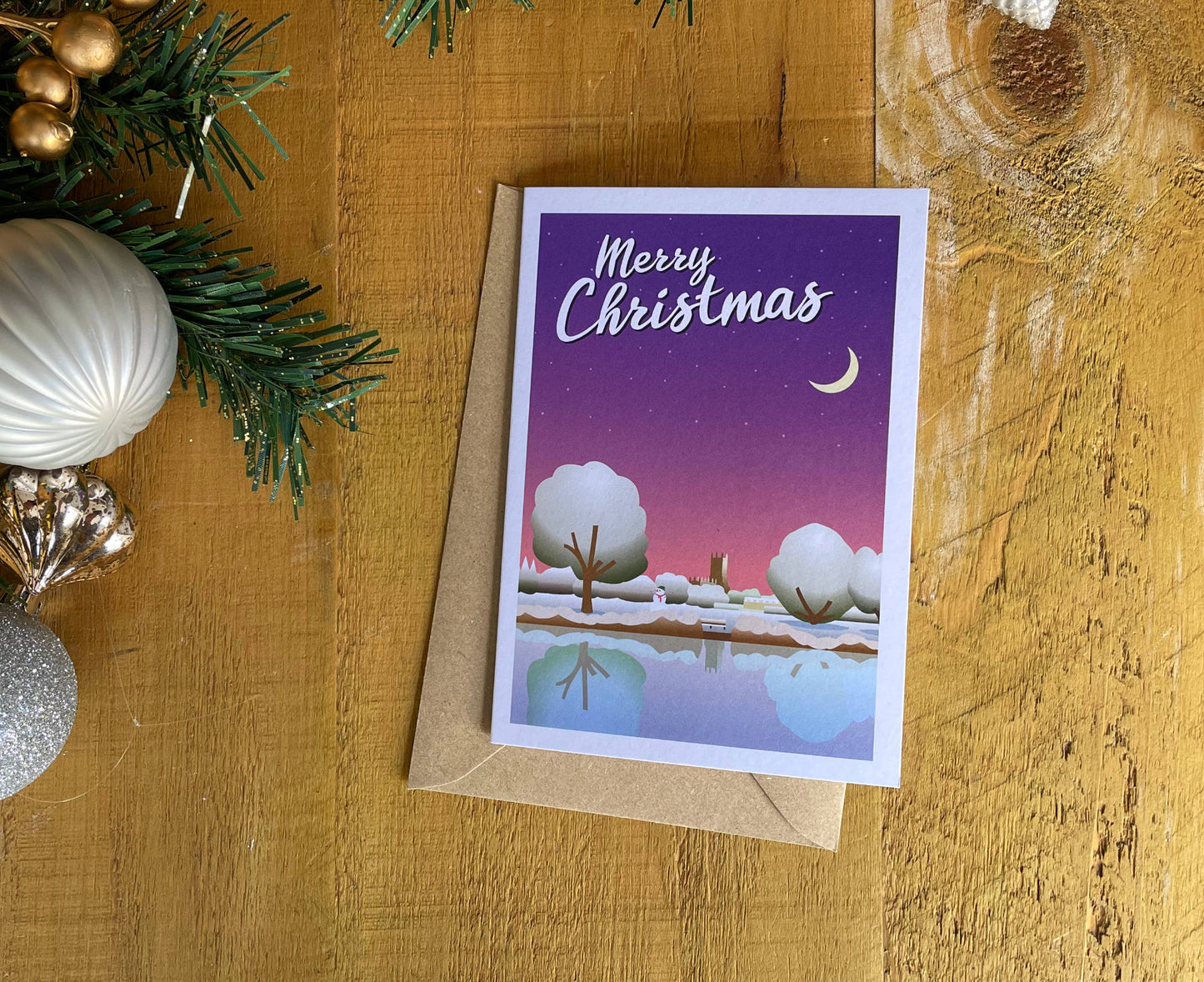 Cirencester Cotswolds Christmas Card Church