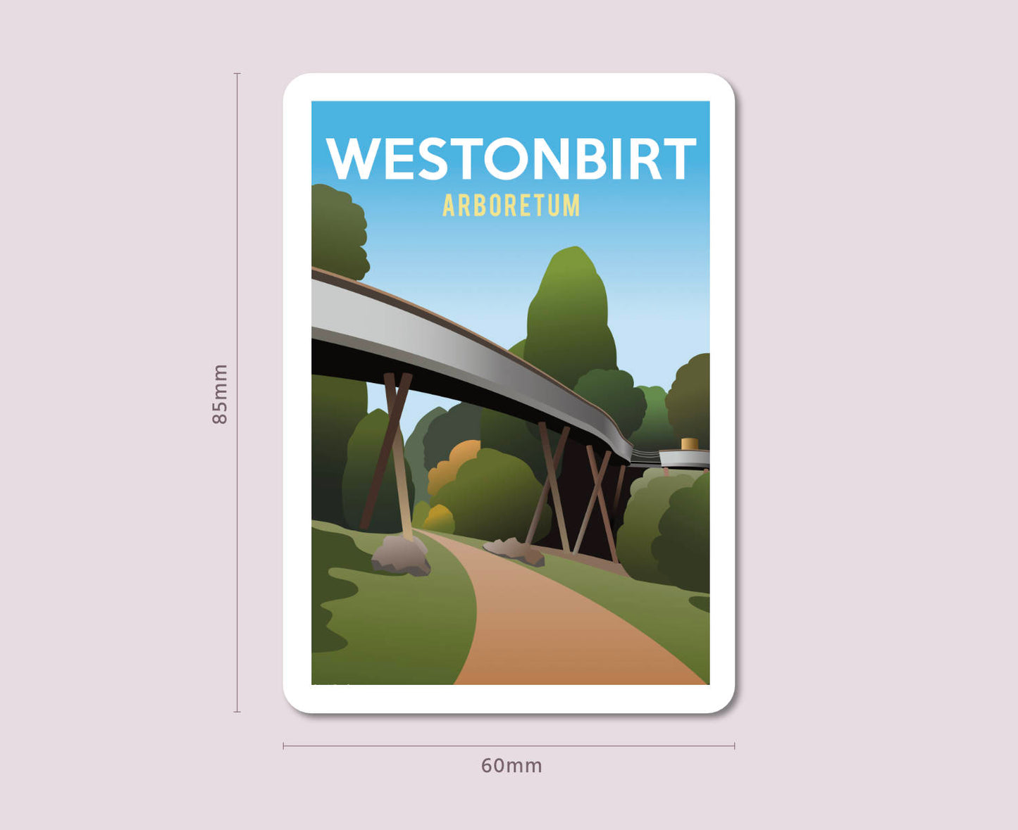 Westonbirt Arboretum Skywalk Fridge Magnet