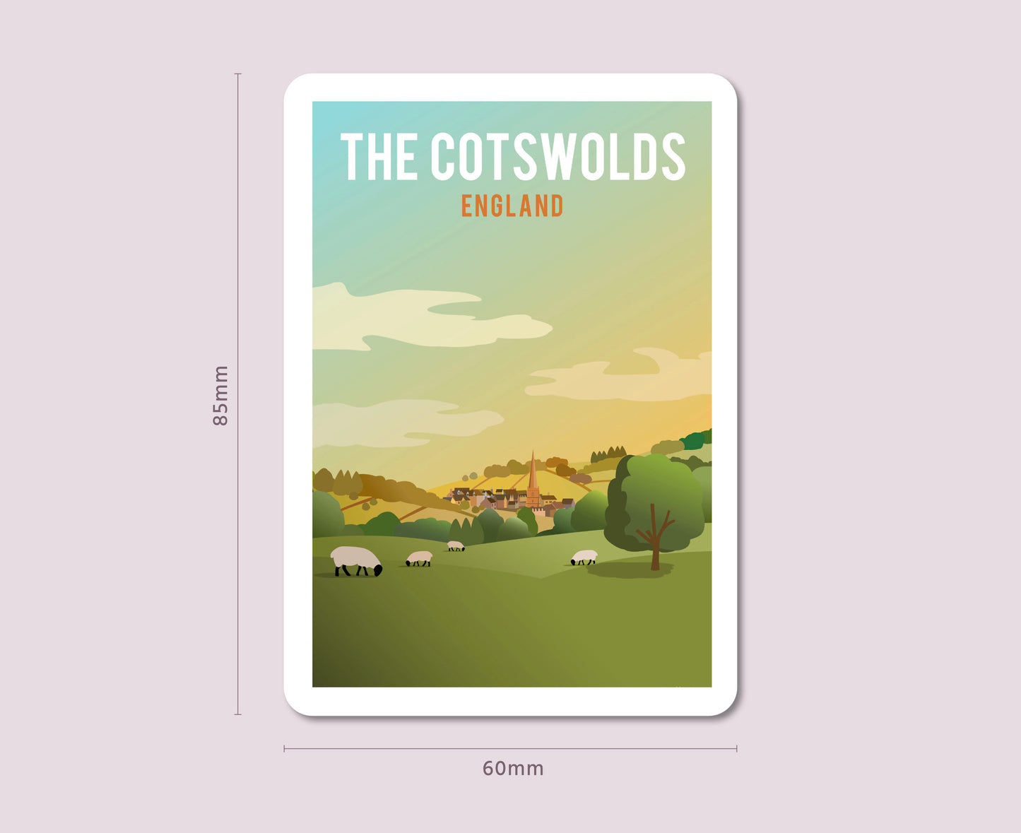 Cotswolds fridge magnet