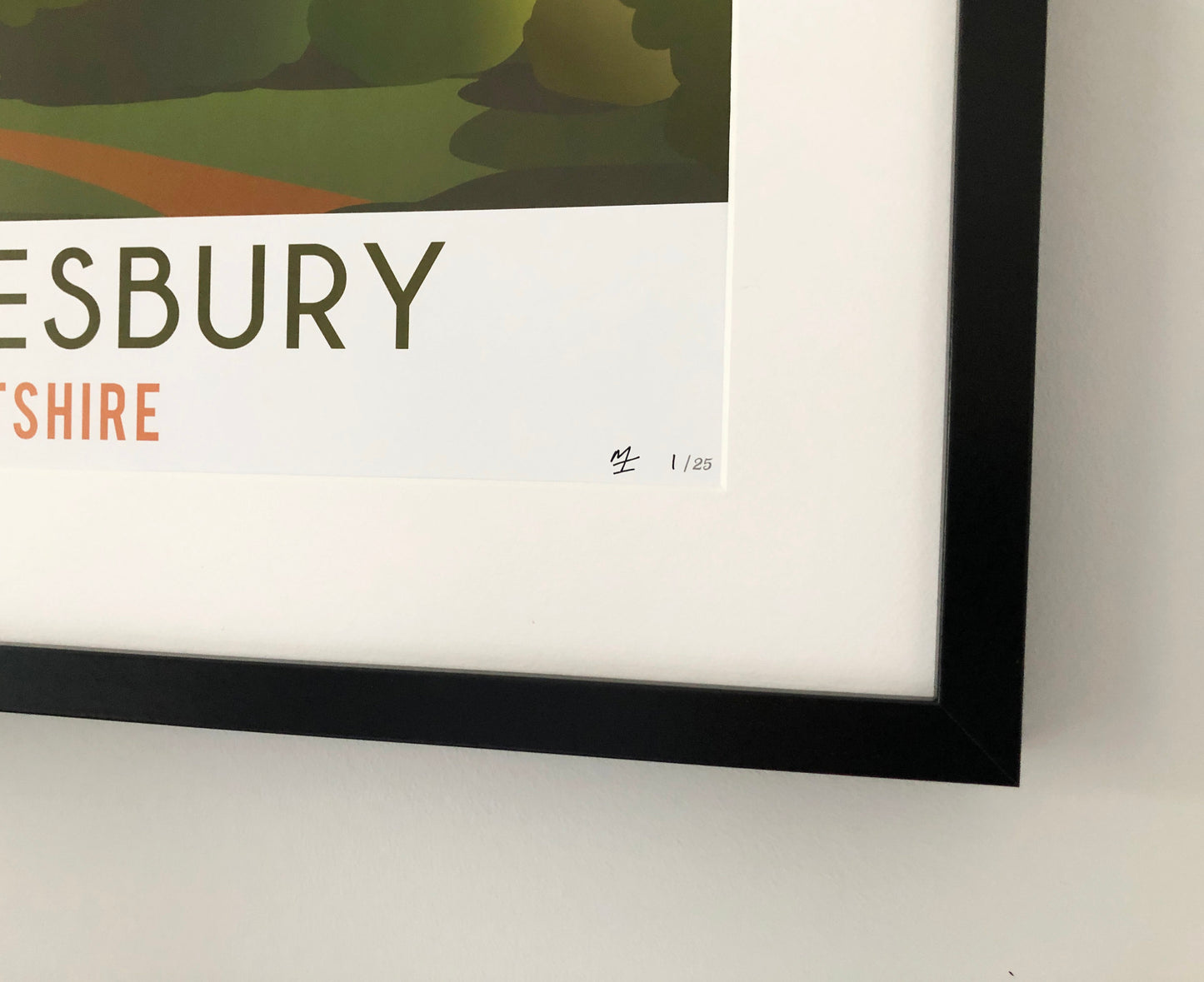 Malmesbury Town Poster signed
