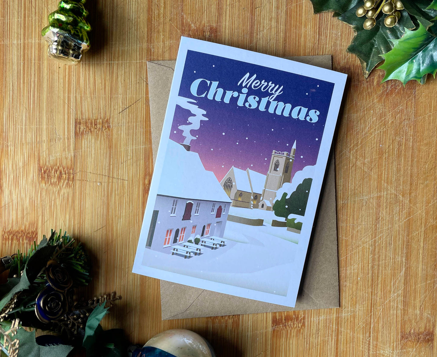Uley Christmas Card Vintage
