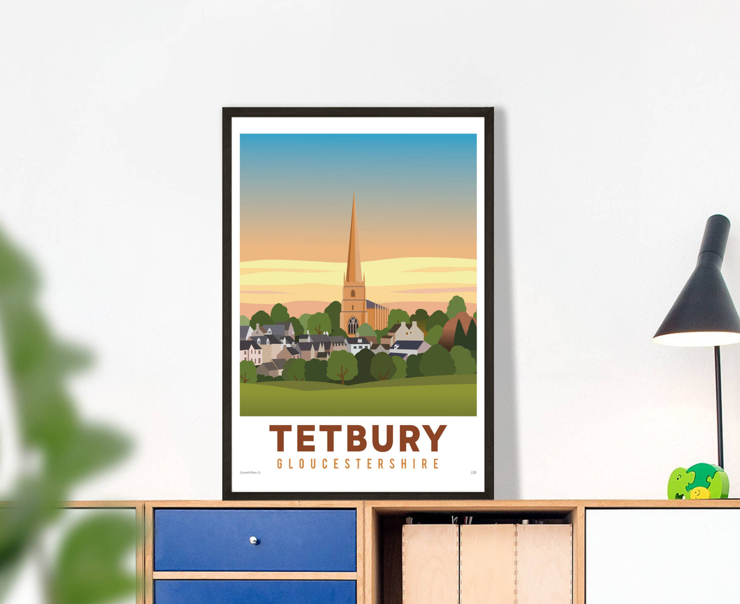 Tetbury Church Poster – Limited Edition in black frame