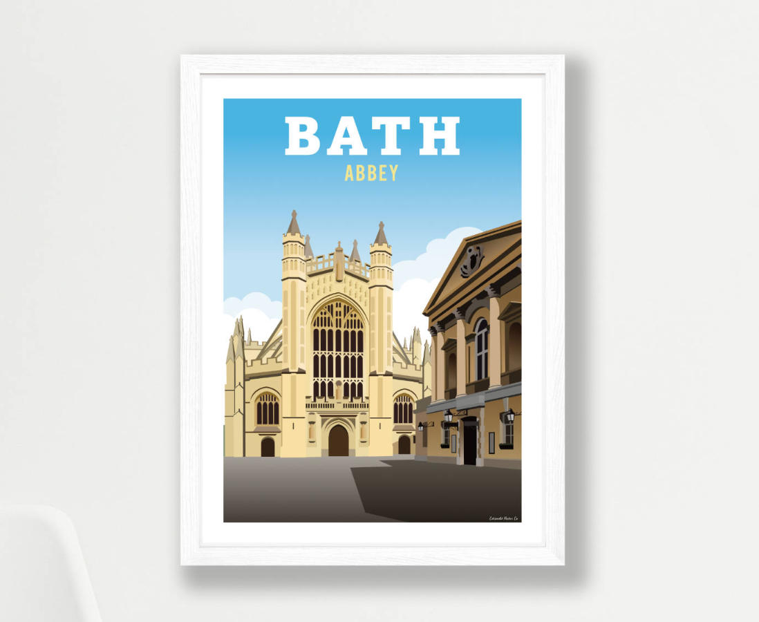Framed poster of Bath