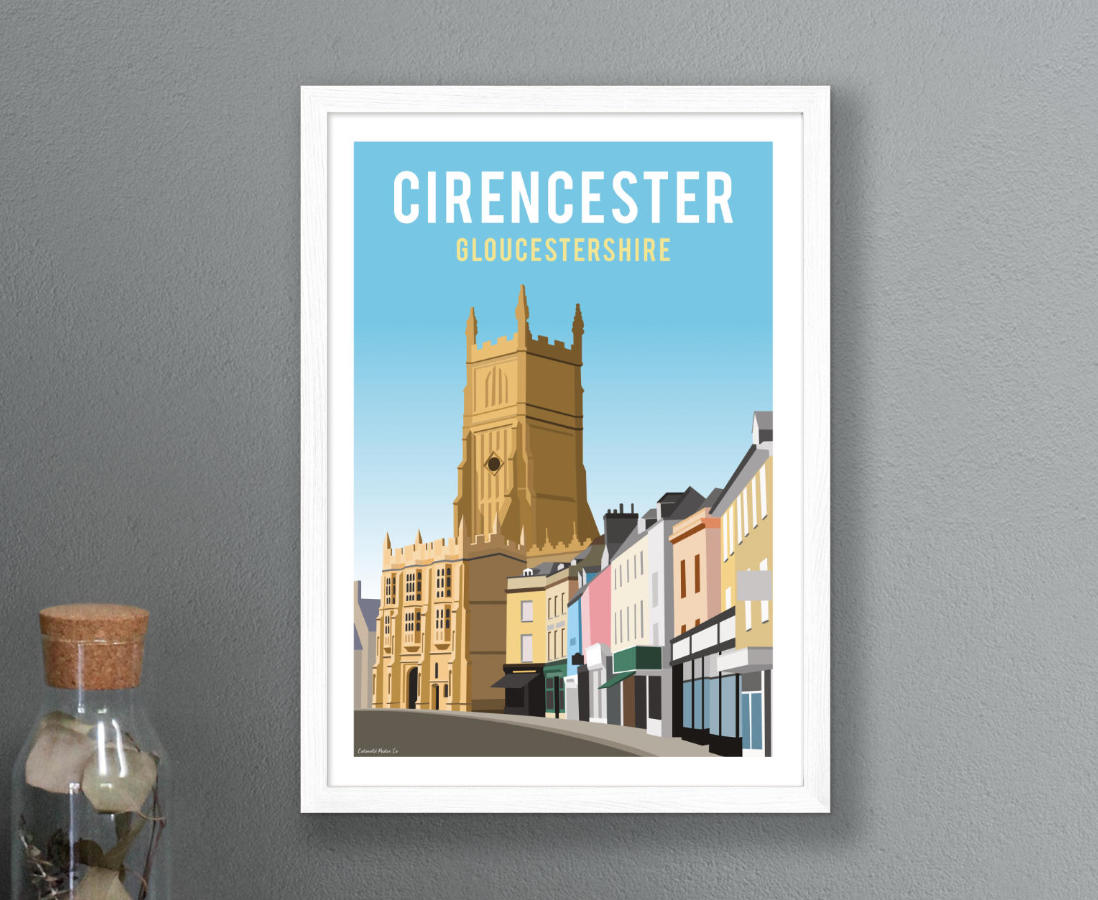 Framed poster of Cirencester