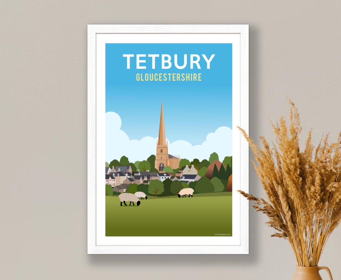 Framed poster of Tetbury