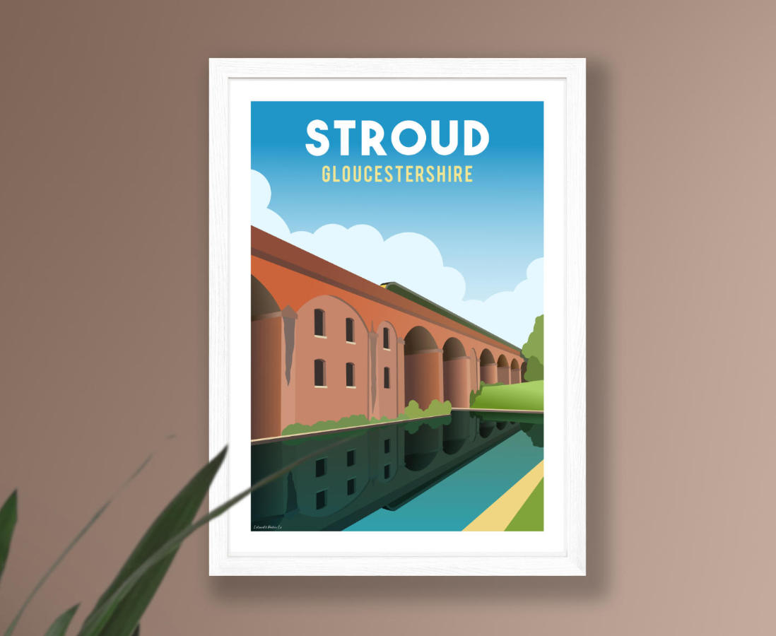 Framed poster of Stroud