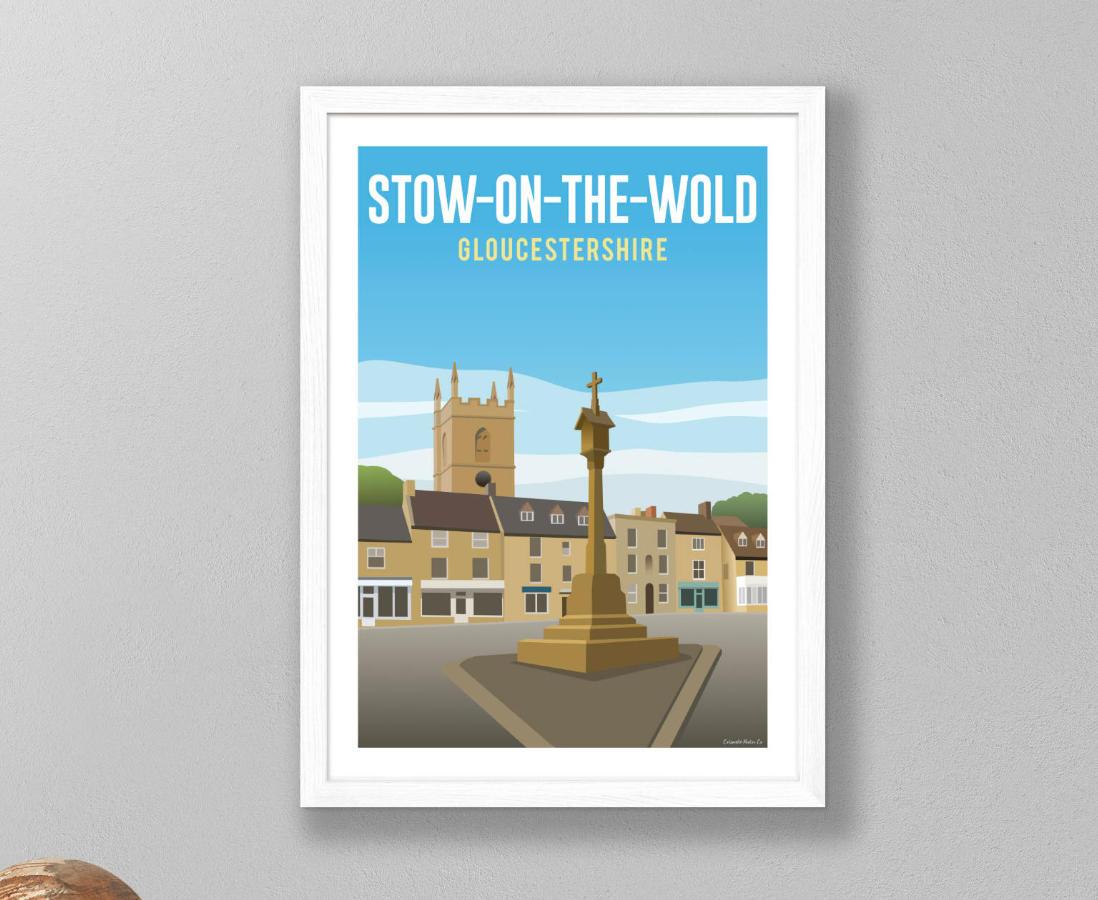 Framed poster of Stow