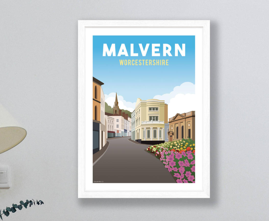 Framed poster of Malvern