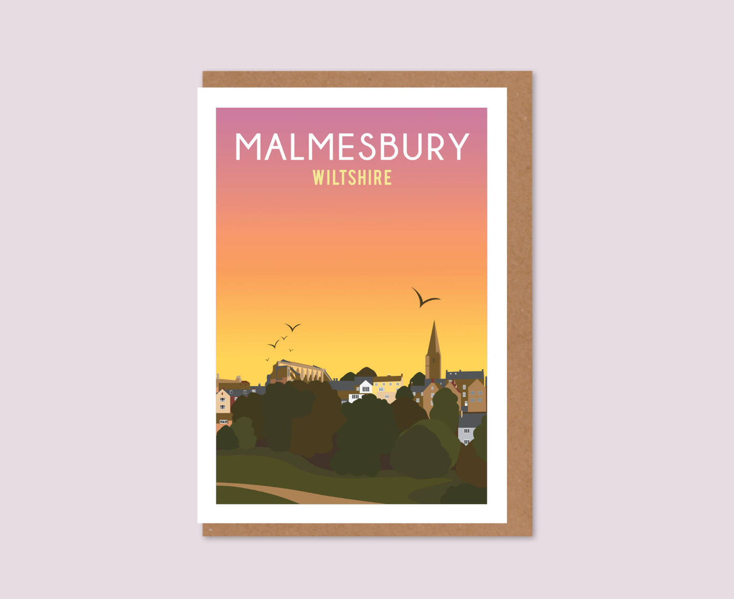 Malmesbury Sunset Greeting Card