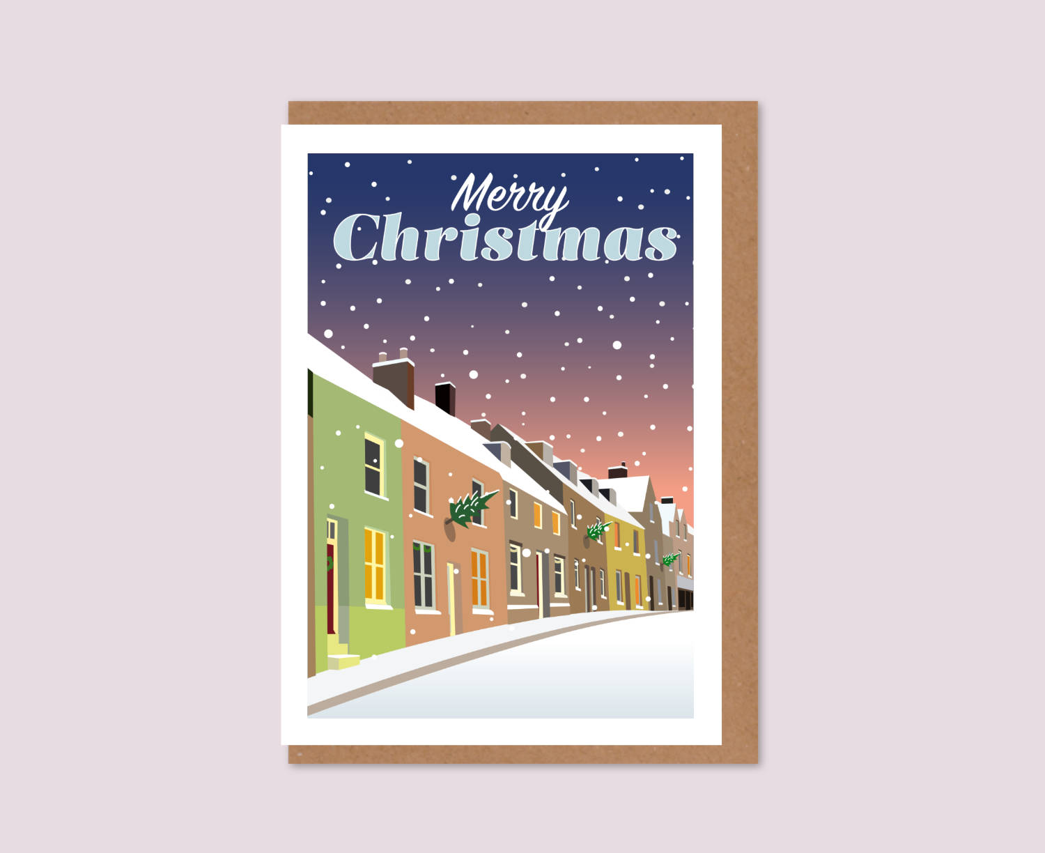 Malmesbury Street Christmas Card Snow