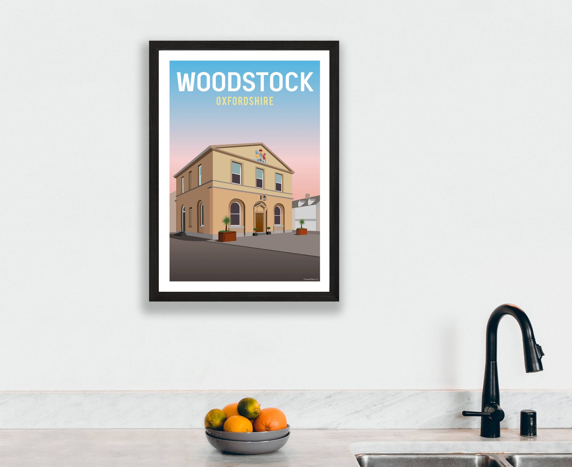 Woodstock Poster in black frame