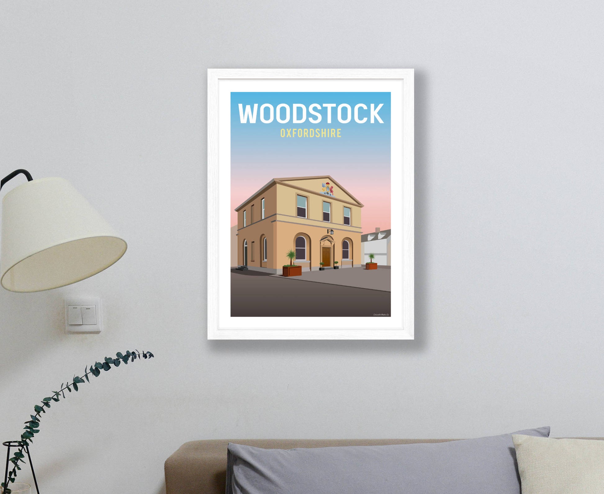 Woodstock Poster in white frame