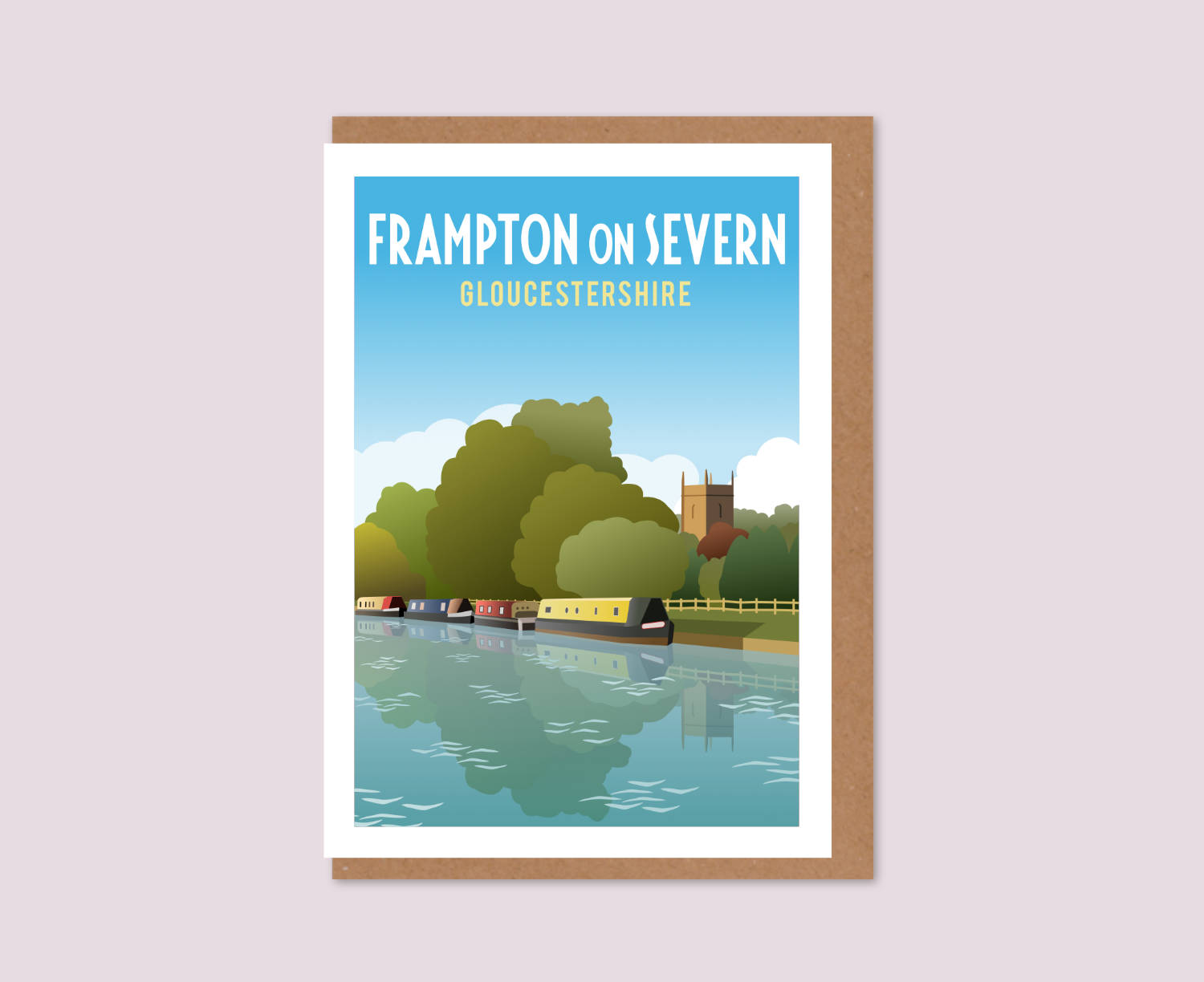 Frampton on Severn Greeting Card design