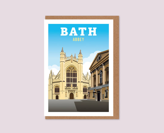 Bath City Abbey Greeting Card