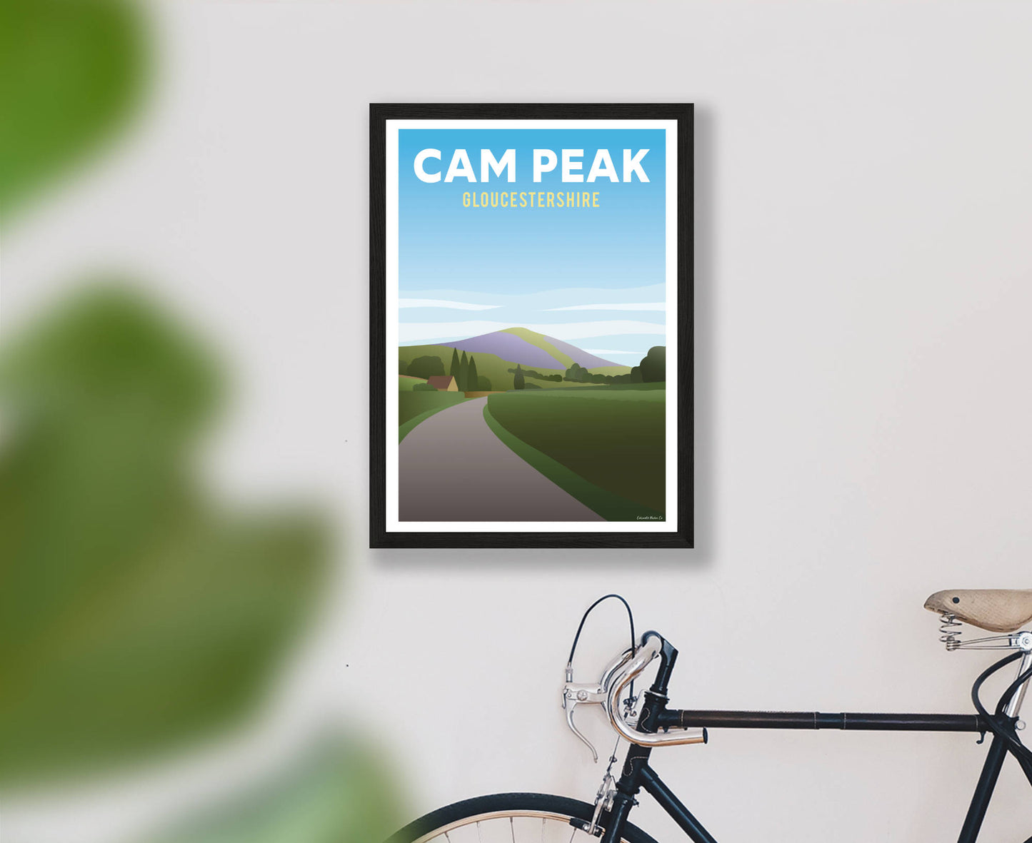 Cam Peak Poster in black frame