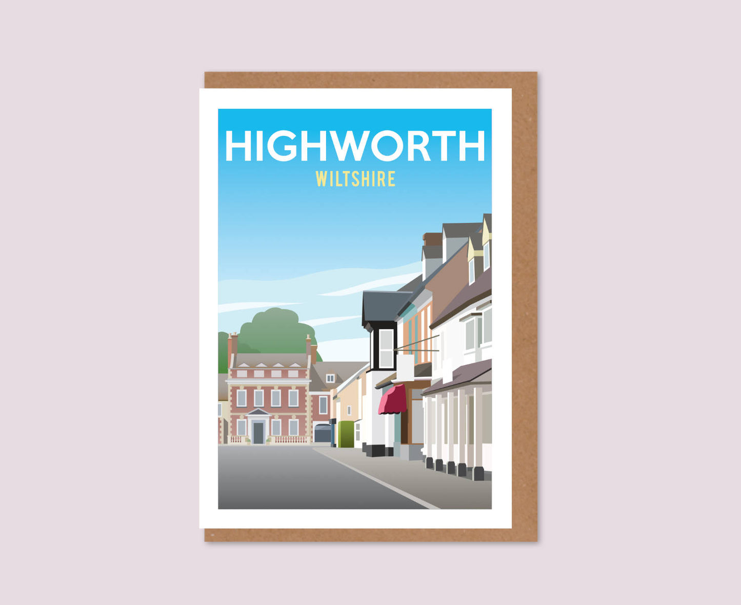 Highworth Greeting Card High Street