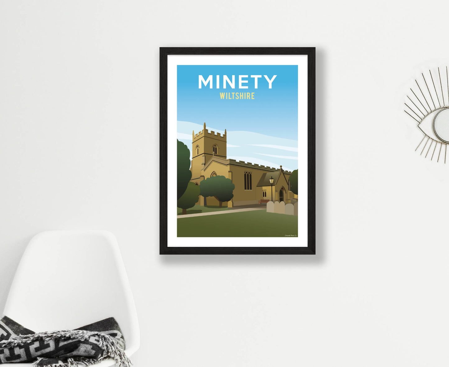 Minety Poster in black frame