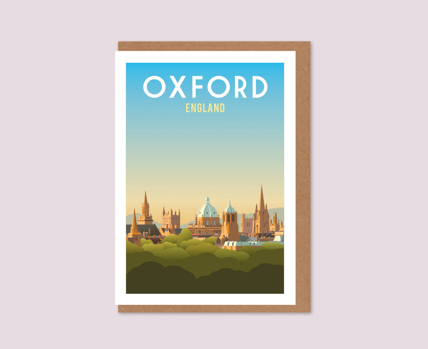 Oxford Spires Greeting Card Design