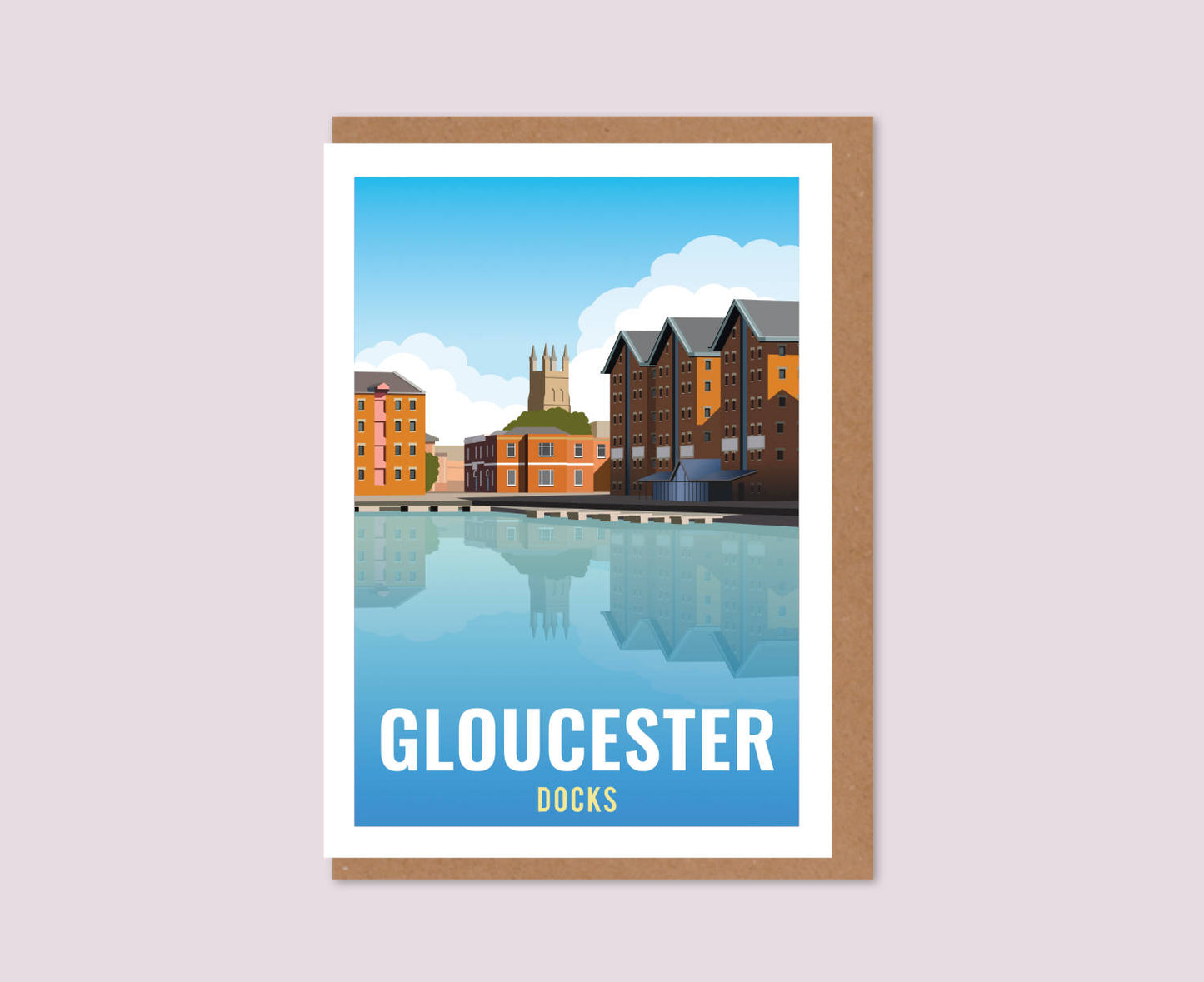 Gloucester Docks Greeting Card Design
