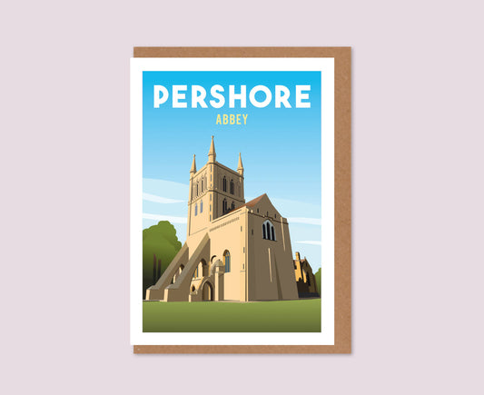 Pershore Abbey greeting card