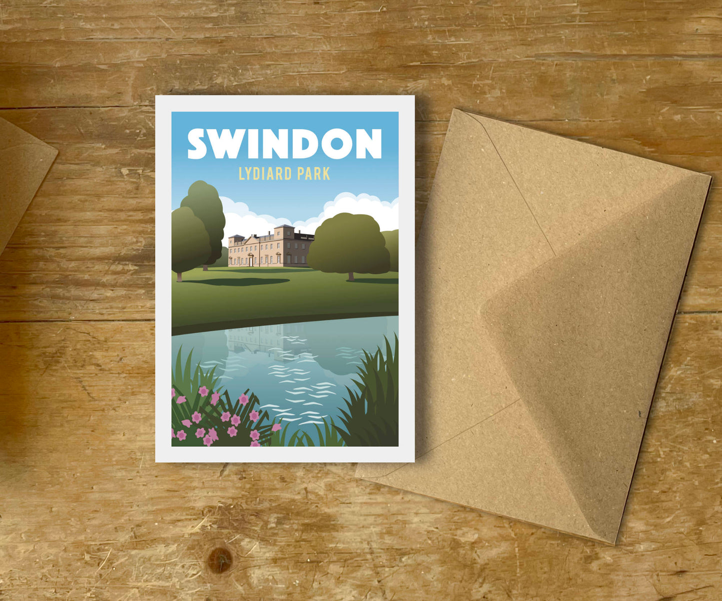 Lydiard Park Swindon greeting card with envelope