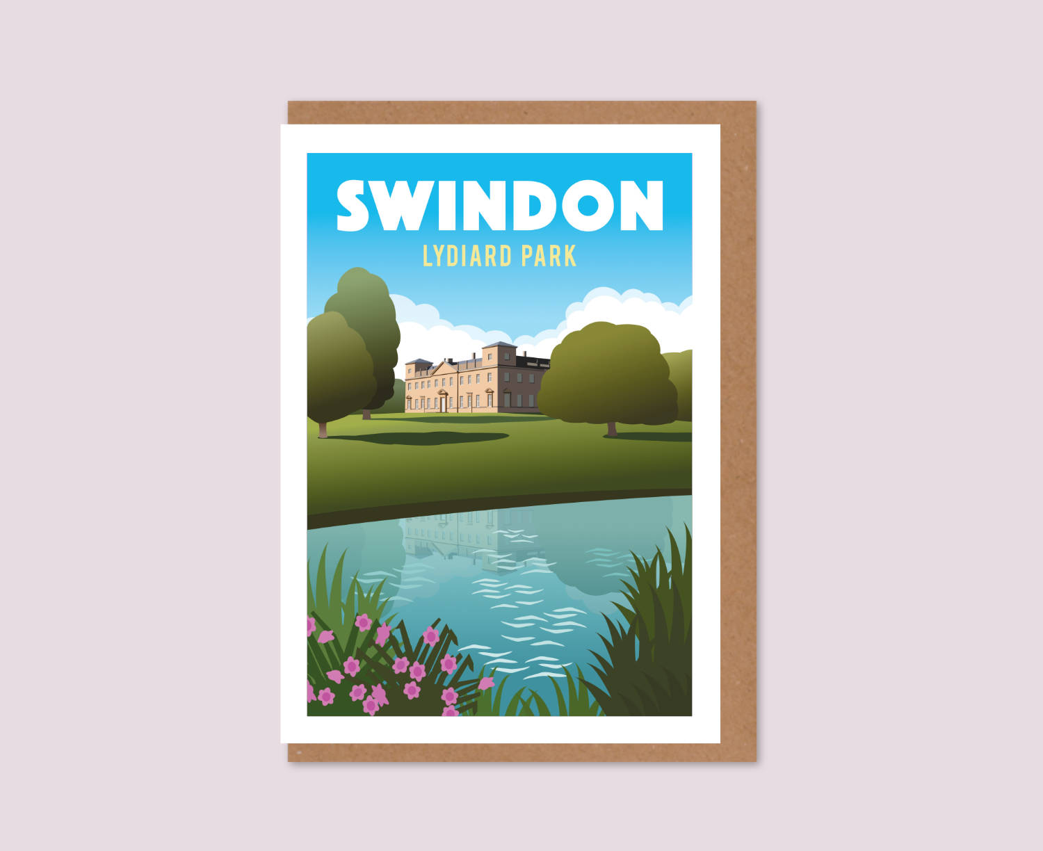 Swindon Lydiard Park greeting card design