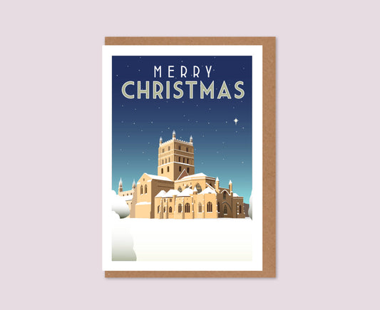 Tewkesbury Abbey Christmas Card design