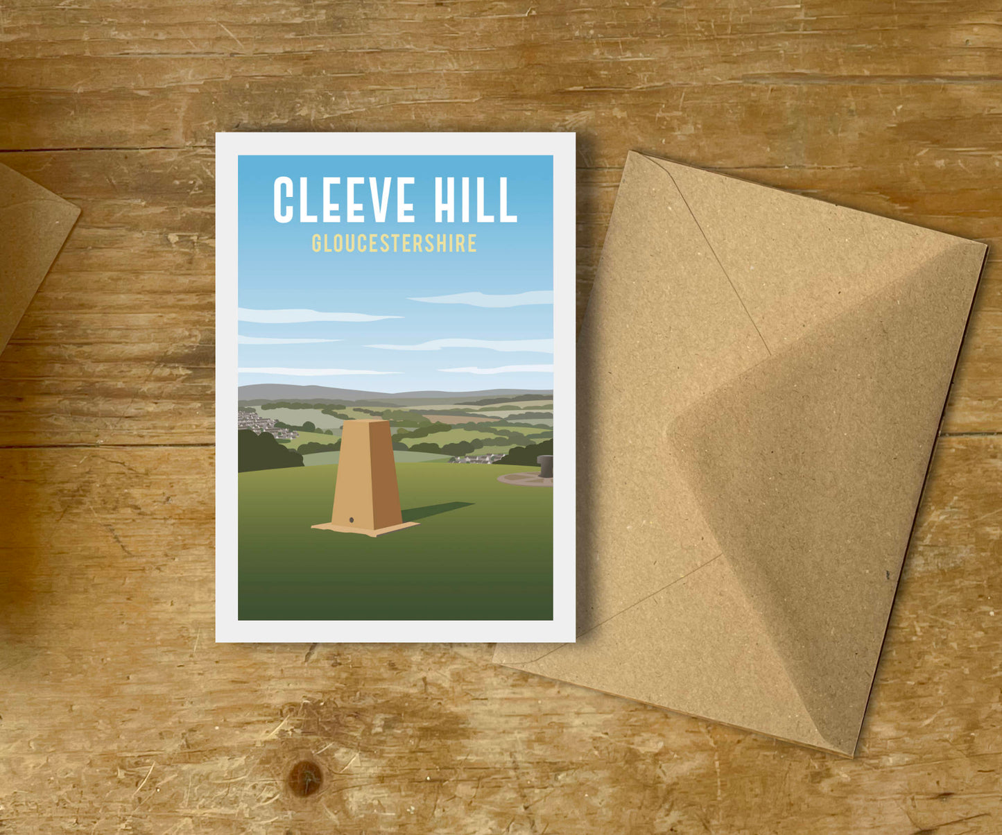 Cleeve Hill Greeting Card with envelope
