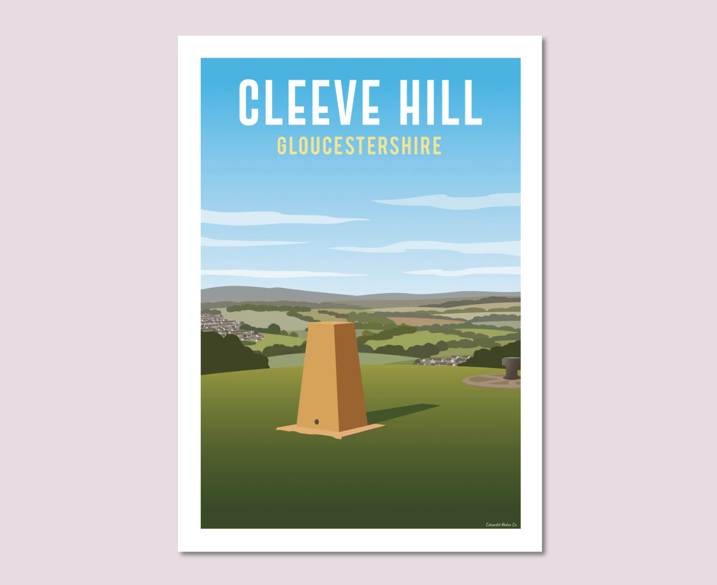 Cleeve Hill Poster design