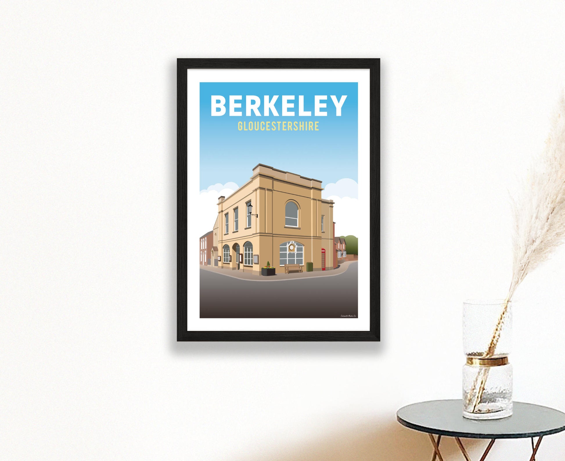 Berkeley Poster in black frame