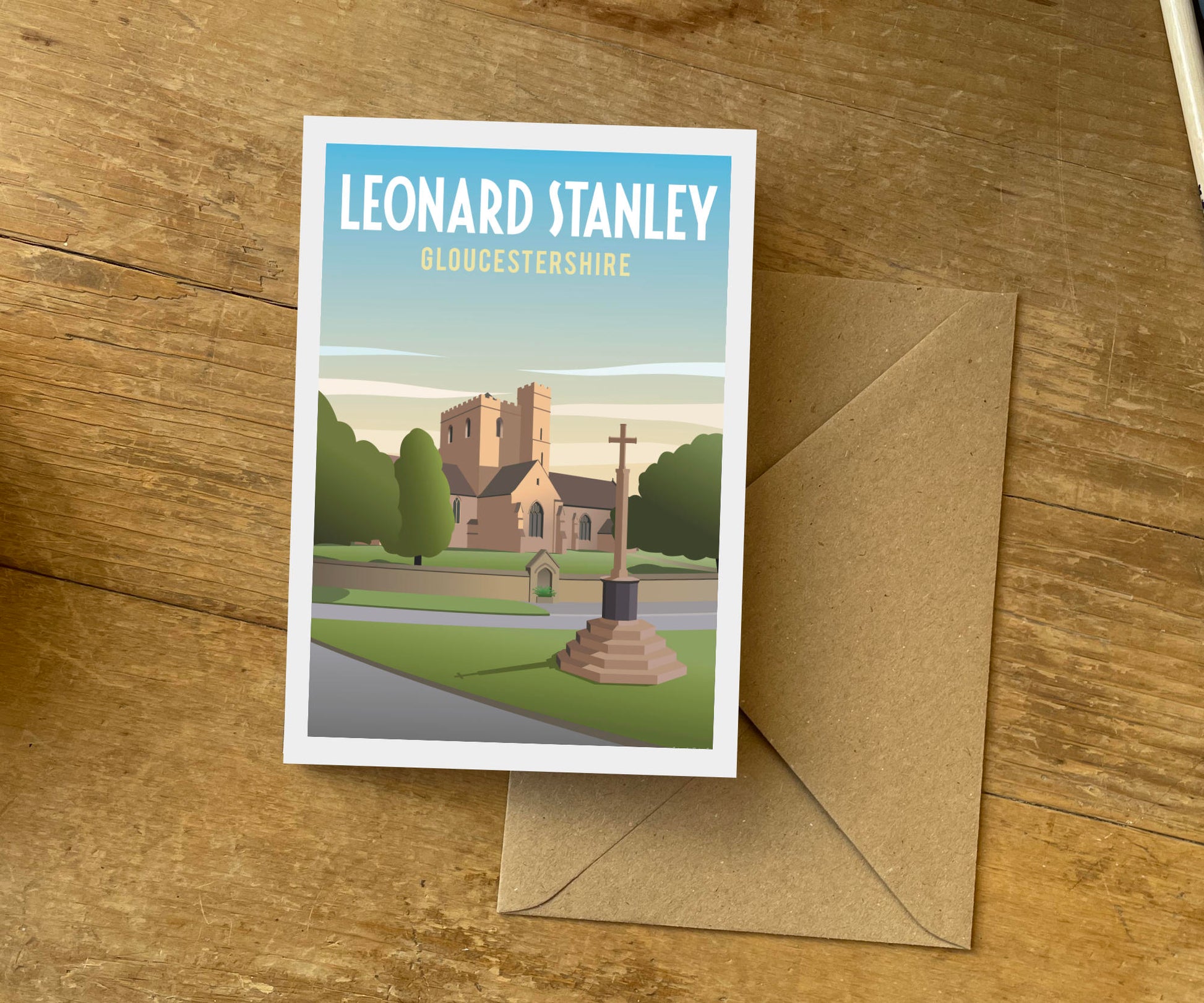 Leonard Stanley Greeting Card with envelope