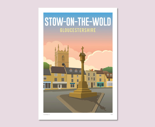 Stow-on-the-Wold Sunset Poster