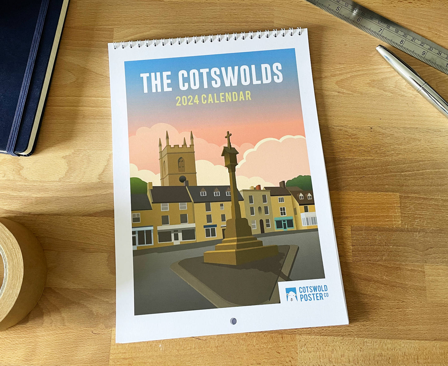 The Cotswolds 2024 Calendar front cover