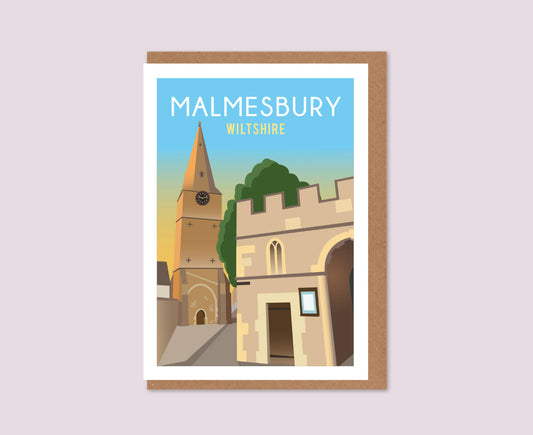 Malmesbury Bell Tower Greeting Card