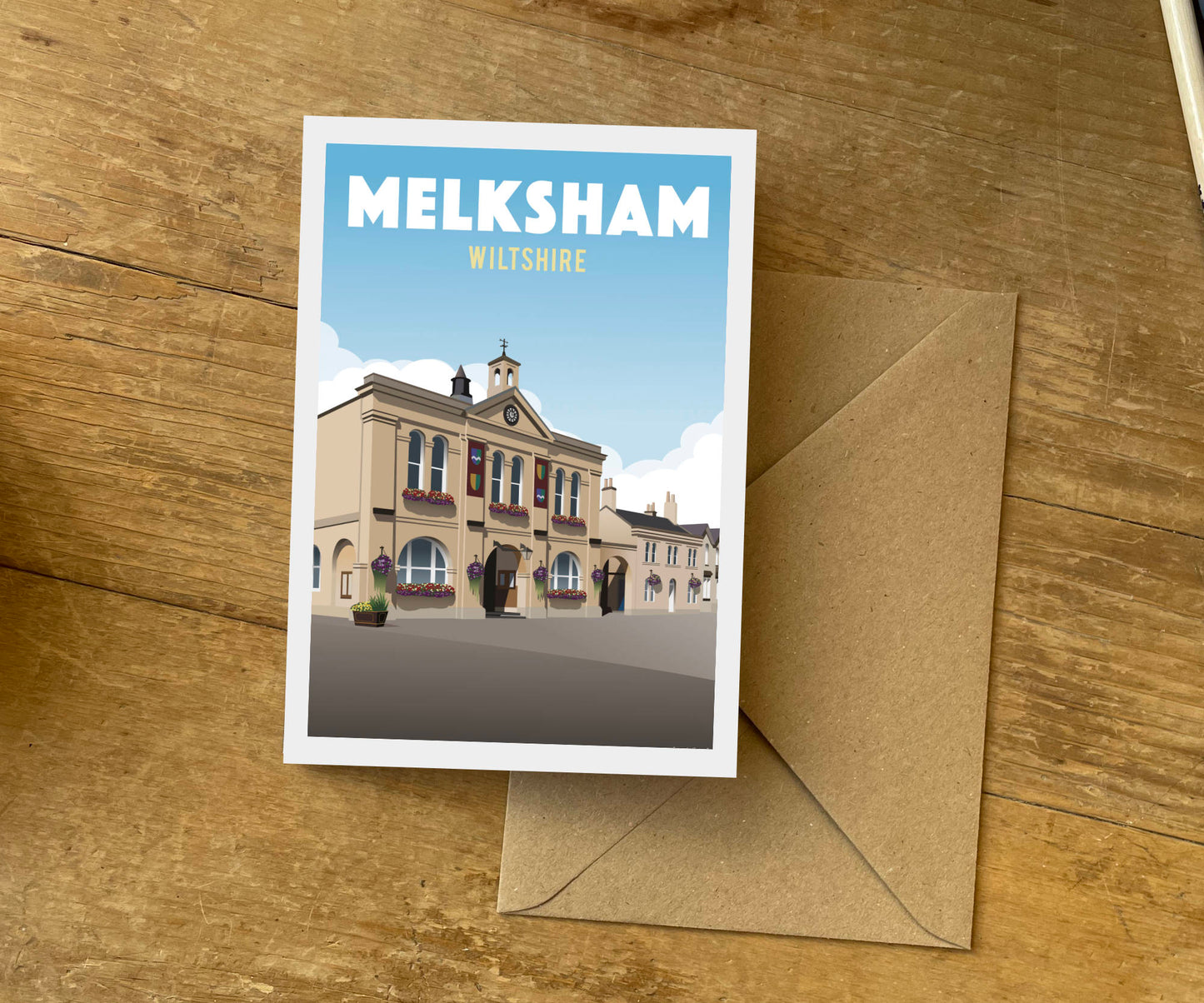 Melksham Greeting Card with envelope